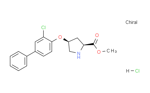 CAS No. 1354488-33-7, (2S,4S)-Methyl 4-((3-chloro-[1,1'-biphenyl]-4-yl)oxy)pyrrolidine-2-carboxylate hydrochloride