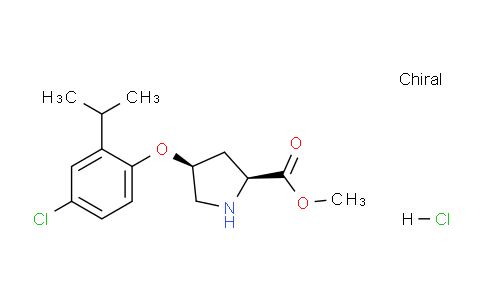 CAS No. 1354488-38-2, (2S,4S)-Methyl 4-(4-chloro-2-isopropylphenoxy)pyrrolidine-2-carboxylate hydrochloride
