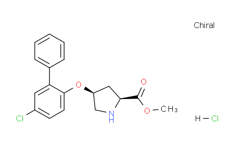 CAS No. 1354486-26-2, (2S,4S)-Methyl 4-((5-chloro-[1,1'-biphenyl]-2-yl)oxy)pyrrolidine-2-carboxylate hydrochloride