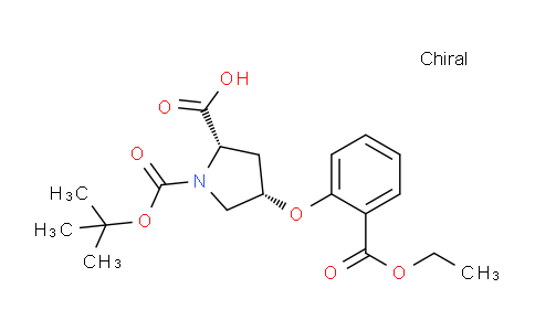 CAS No. 1354486-39-7, (2S,4S)-1-(tert-Butoxycarbonyl)-4-(2-(ethoxycarbonyl)phenoxy)pyrrolidine-2-carboxylic acid