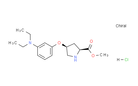 CAS No. 1354484-76-6, (2S,4S)-Methyl 4-(3-(diethylamino)phenoxy)pyrrolidine-2-carboxylate hydrochloride