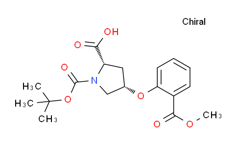 CAS No. 1354486-19-3, (2S,4S)-1-(tert-Butoxycarbonyl)-4-(2-(methoxycarbonyl)phenoxy)pyrrolidine-2-carboxylic acid