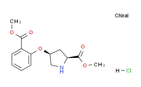 CAS No. 1354486-85-3, (2S,4S)-Methyl 4-(2-(methoxycarbonyl)phenoxy)pyrrolidine-2-carboxylate hydrochloride