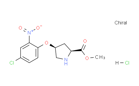 CAS No. 1354487-42-5, (2S,4S)-Methyl 4-(4-chloro-2-nitrophenoxy)pyrrolidine-2-carboxylate hydrochloride