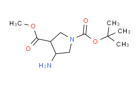 CAS No. 362491-96-1, 1-tert-Butyl 3-methyl 4-aminopyrrolidine-1,3-dicarboxylate