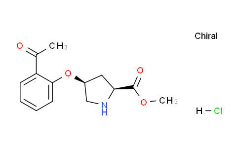 CAS No. 1266111-70-9, (2S,4S)-Methyl 4-(2-acetylphenoxy)pyrrolidine-2-carboxylate hydrochloride