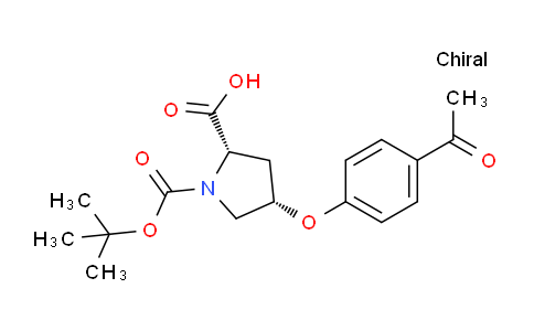 CAS No. 1266111-75-4, (2S,4S)-4-(4-Acetylphenoxy)-1-(tert-butoxycarbonyl)pyrrolidine-2-carboxylic acid