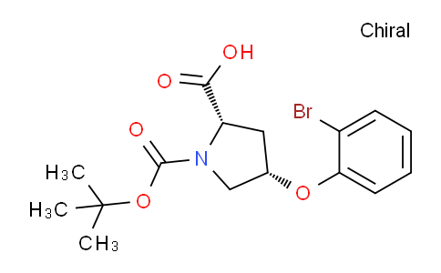 CAS No. 1354485-65-6, (2S,4S)-4-(2-Bromophenoxy)-1-(tert-butoxycarbonyl)pyrrolidine-2-carboxylic acid