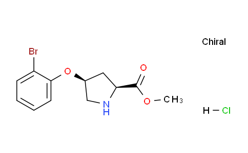 CAS No. 1354487-62-9, (2S,4S)-Methyl 4-(2-bromophenoxy)pyrrolidine-2-carboxylate hydrochloride