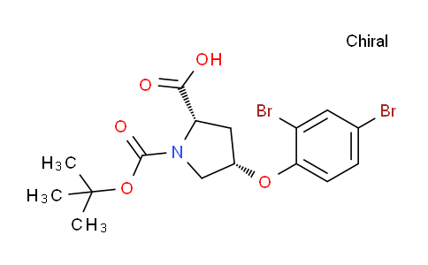 CAS No. 1354487-38-9, (2S,4S)-1-(tert-Butoxycarbonyl)-4-(2,4-dibromophenoxy)pyrrolidine-2-carboxylic acid