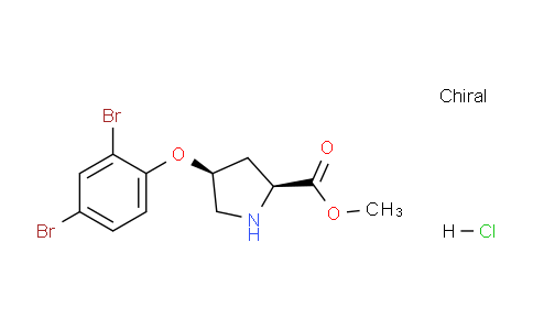 CAS No. 1354487-21-0, (2S,4S)-Methyl 4-(2,4-dibromophenoxy)pyrrolidine-2-carboxylate hydrochloride