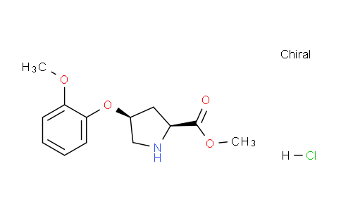 CAS No. 1354487-98-1, (2S,4S)-Methyl 4-(2-methoxyphenoxy)pyrrolidine-2-carboxylate hydrochloride