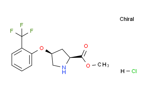 CAS No. 1354484-74-4, (2S,4S)-Methyl 4-(2-(trifluoromethyl)phenoxy)pyrrolidine-2-carboxylate hydrochloride
