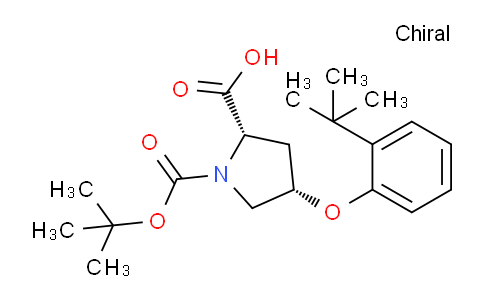 CAS No. 1354486-79-5, (2S,4S)-1-(tert-Butoxycarbonyl)-4-(2-(tert-butyl)phenoxy)pyrrolidine-2-carboxylic acid