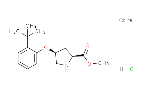 CAS No. 1354488-22-4, (2S,4S)-Methyl 4-(2-(tert-butyl)phenoxy)pyrrolidine-2-carboxylate hydrochloride