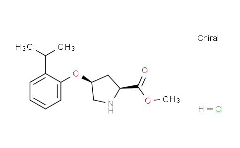 CAS No. 1354487-49-2, (2S,4S)-Methyl 4-(2-isopropylphenoxy)pyrrolidine-2-carboxylate hydrochloride