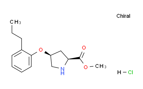 CAS No. 1354487-55-0, (2S,4S)-Methyl 4-(2-propylphenoxy)pyrrolidine-2-carboxylate hydrochloride