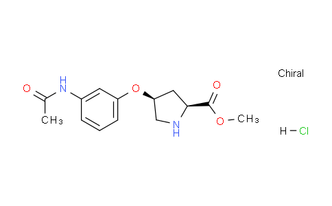 CAS No. 1354484-58-4, (2S,4S)-Methyl 4-(3-acetamidophenoxy)pyrrolidine-2-carboxylate hydrochloride