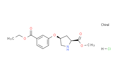 CAS No. 1354484-63-1, (2S,4S)-Methyl 4-(3-(ethoxycarbonyl)phenoxy)pyrrolidine-2-carboxylate hydrochloride