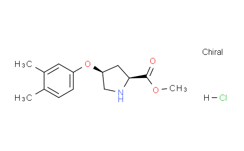 CAS No. 1354487-70-9, (2S,4S)-Methyl 4-(3,4-dimethylphenoxy)pyrrolidine-2-carboxylate hydrochloride