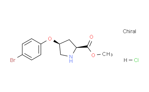 CAS No. 1354488-16-6, (2S,4S)-Methyl 4-(4-bromophenoxy)pyrrolidine-2-carboxylate hydrochloride
