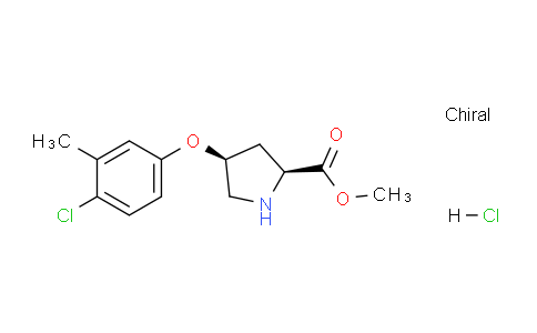 CAS No. 1354486-62-6, (2S,4S)-Methyl 4-(4-chloro-3-methylphenoxy)pyrrolidine-2-carboxylate hydrochloride