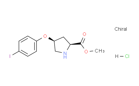 CAS No. 1354486-87-5, (2S,4S)-Methyl 4-(4-iodophenoxy)pyrrolidine-2-carboxylate hydrochloride