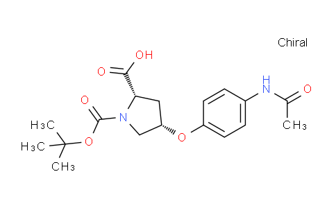 CAS No. 1354485-11-2, (2S,4S)-4-(4-Acetamidophenoxy)-1-(tert-butoxycarbonyl)pyrrolidine-2-carboxylic acid