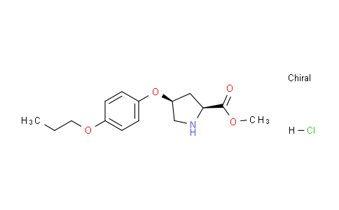 CAS No. 1354487-48-1, (2S,4S)-Methyl 4-(4-propoxyphenoxy)pyrrolidine-2-carboxylate hydrochloride