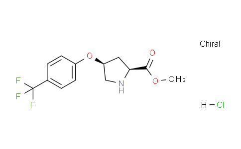 CAS No. 1354487-88-9, (2S,4S)-Methyl 4-(4-(trifluoromethyl)phenoxy)pyrrolidine-2-carboxylate hydrochloride