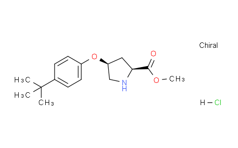 CAS No. 1354488-24-6, (2S,4S)-Methyl 4-(4-(tert-butyl)phenoxy)pyrrolidine-2-carboxylate hydrochloride