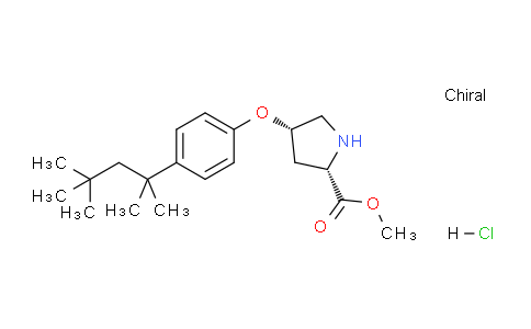 CAS No. 1354487-95-8, (2S,4S)-Methyl 4-(4-(2,4,4-trimethylpentan-2-yl)phenoxy)pyrrolidine-2-carboxylate hydrochloride