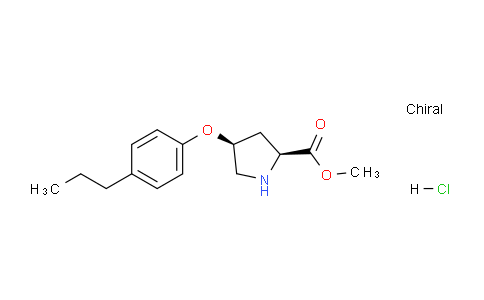 CAS No. 1354488-25-7, (2S,4S)-Methyl 4-(4-propylphenoxy)pyrrolidine-2-carboxylate hydrochloride