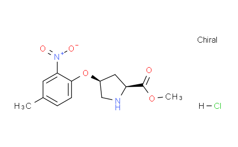 CAS No. 1354488-28-0, (2S,4S)-Methyl 4-(4-methyl-2-nitrophenoxy)pyrrolidine-2-carboxylate hydrochloride