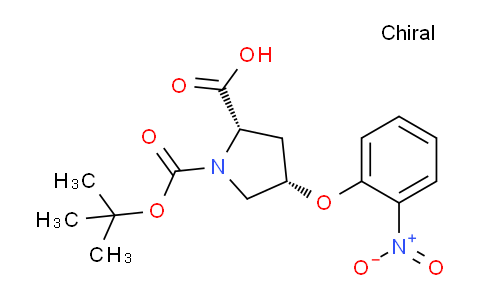 CAS No. 1354486-71-7, (2S,4S)-1-(tert-Butoxycarbonyl)-4-(2-nitrophenoxy)pyrrolidine-2-carboxylic acid