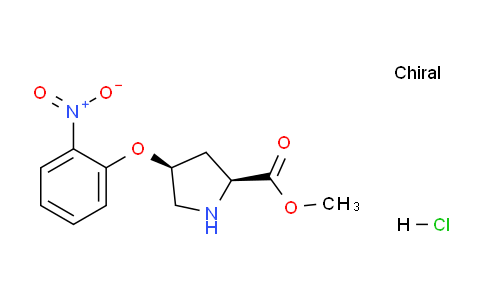 CAS No. 1354487-58-3, (2S,4S)-Methyl 4-(2-nitrophenoxy)pyrrolidine-2-carboxylate hydrochloride