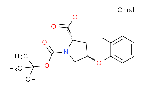 CAS No. 1354486-18-2, (2S,4S)-1-(tert-Butoxycarbonyl)-4-(2-iodophenoxy)pyrrolidine-2-carboxylic acid