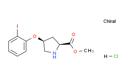 CAS No. 1354485-61-2, (2S,4S)-Methyl 4-(2-iodophenoxy)pyrrolidine-2-carboxylate hydrochloride