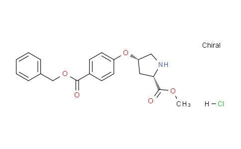 CAS No. 1354487-16-3, (2S,4S)-Methyl 4-(4-((benzyloxy)carbonyl)phenoxy)pyrrolidine-2-carboxylate hydrochloride