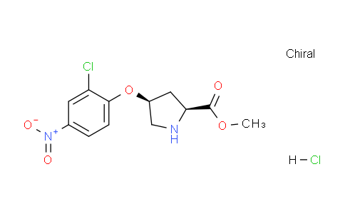 CAS No. 1354488-36-0, (2S,4S)-Methyl 4-(2-chloro-4-nitrophenoxy)pyrrolidine-2-carboxylate hydrochloride
