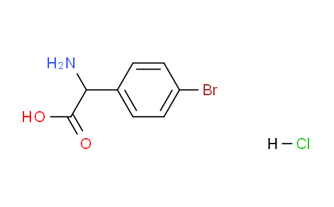 CAS No. 709665-71-4, 2-Amino-2-(4-bromophenyl)acetic acid hydrochloride