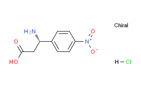 CAS No. 491578-64-4, (S)-3-Amino-3-(4-nitrophenyl)propanoic acid hydrochloride