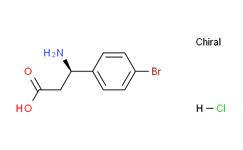CAS No. 499794-78-4, (R)-3-Amino-3-(4-bromophenyl)propanoic acid hydrochloride