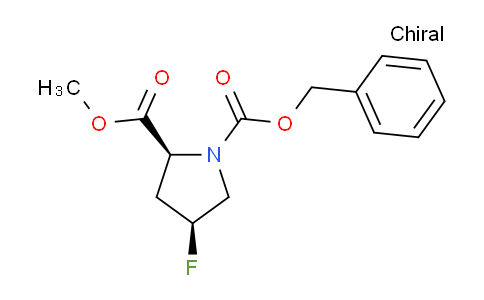 CAS No. 72180-14-4, (2S,4S)-1-Benzyl 2-methyl 4-fluoropyrrolidine-1,2-dicarboxylate