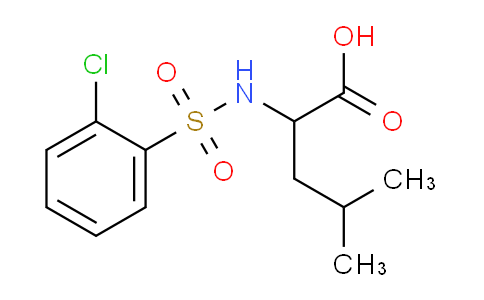 CAS No. 251097-66-2, 2-(2-Chlorophenylsulfonamido)-4-methylpentanoic acid