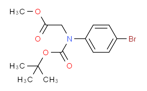 CAS No. 787576-32-3, Methyl 2-((4-bromophenyl)(tert-butoxycarbonyl)amino)acetate