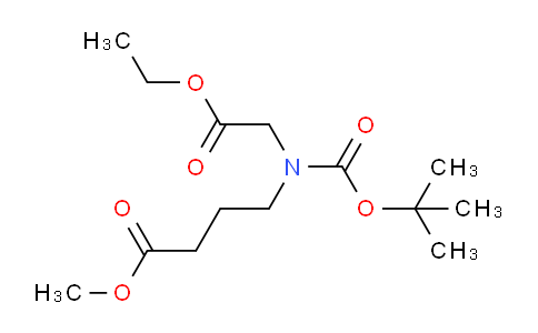 CAS No. 1256633-34-7, Methyl 4-((tert-butoxycarbonyl)(2-ethoxy-2-oxoethyl)amino)butanoate