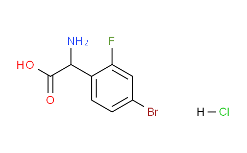 CAS No. 1136881-78-1, 2-Amino-2-(4-bromo-2-fluorophenyl)acetic acid hydrochloride