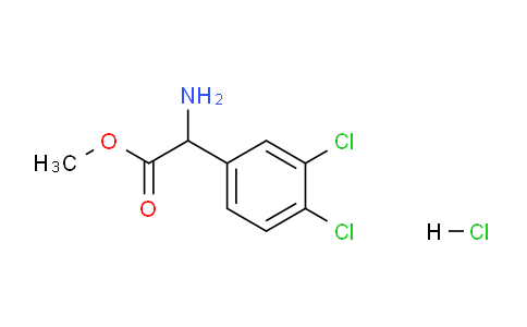 CAS No. 1078611-21-8, Methyl 2-amino-2-(3,4-dichlorophenyl)acetate hydrochloride