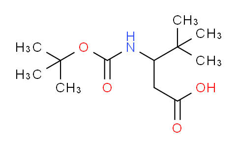 CAS No. 856417-59-9, 3-((tert-Butoxycarbonyl)amino)-4,4-dimethylpentanoic acid
